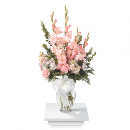 Peach Vase Arrangement